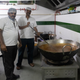 Devaraj and Hanumantha, contract workers at the B mess, preparing navrathan korma for dinner.